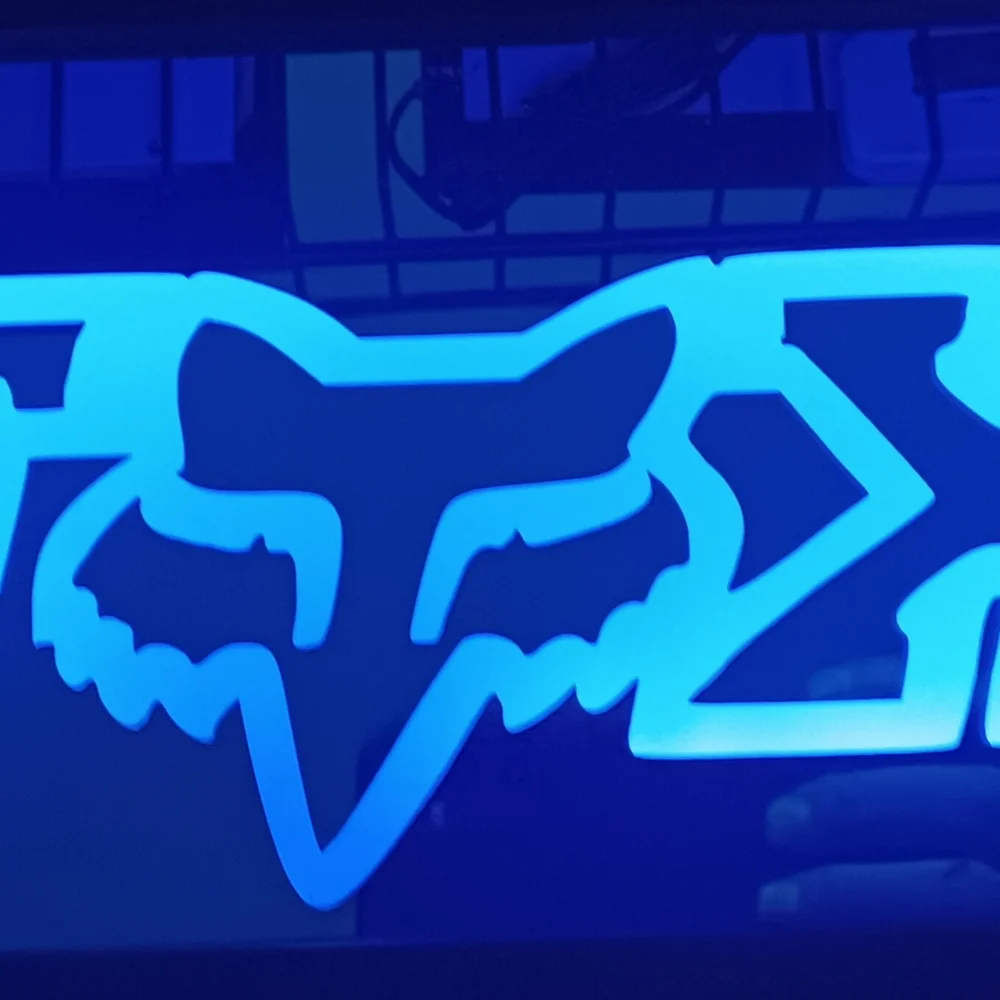 Illuminated Blue Mirror